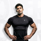 IndyBull Men’s Sweat-Proof Half Sleeve Compression T-Shirt | Gym, Workout & Activewear Performance Tee