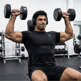 IndyBull Men’s Sweat-Proof Half Sleeve Compression T-Shirt | Gym, Workout & Activewear Performance Tee