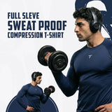 Indybull Men’s Compression Full Sleeve T-Shirt – Ultra Stretch Gym Wear